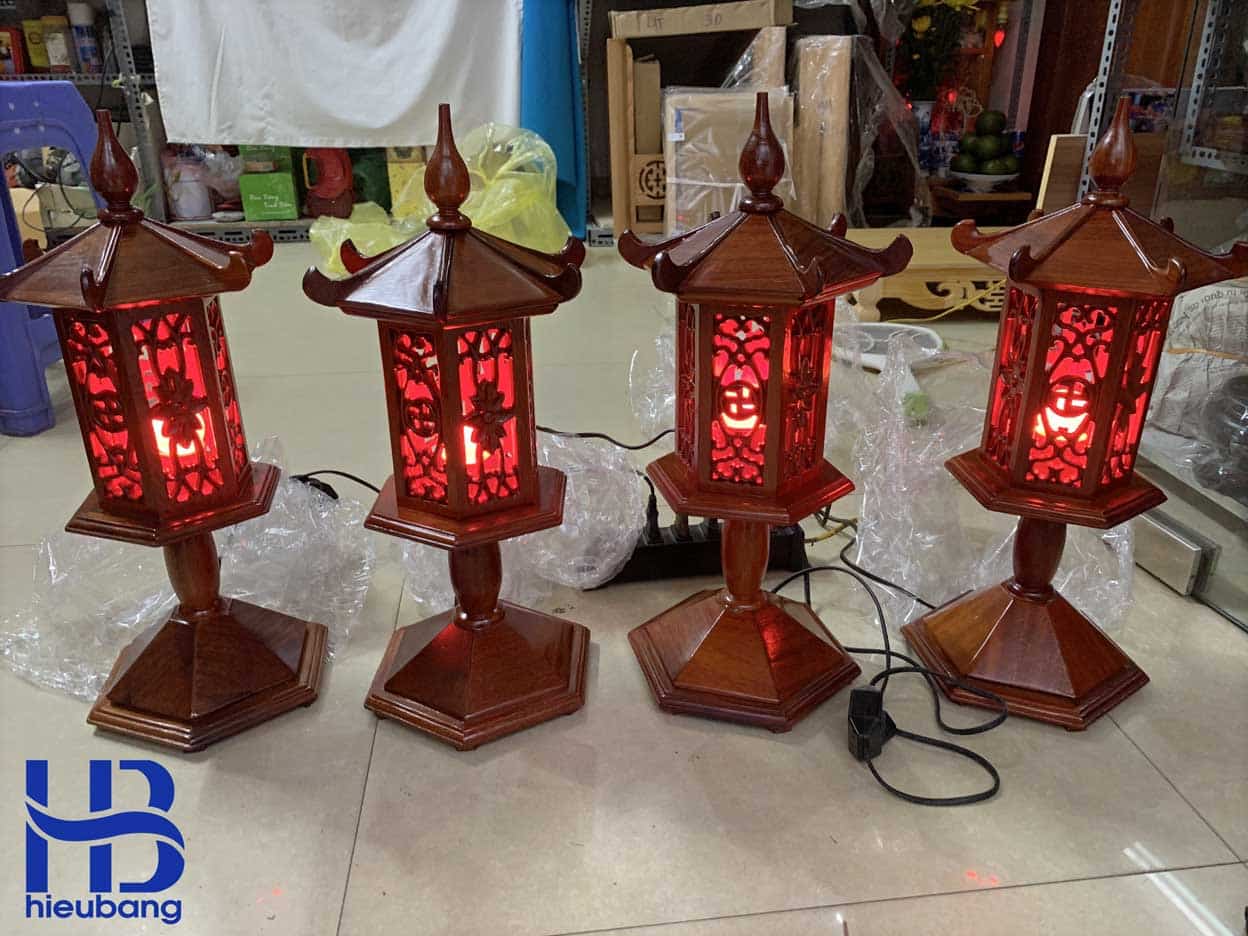 Đèn Thờ Bằng Gỗ Hương Đẹp Giá Rẻ ở Hà Nội