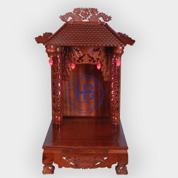 Bàn Thờ Thần Tài 4 Mái Gỗ Xoan 41cm Đẹp Giá Rẻ ở Hà Nội | Cửa hàng Hiếu Bằng