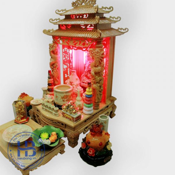Bộ Bàn Thờ Thần Tài 69cm & Bộ Đồ Thờ Vàng Đẹp Giá Rẻ ở Hà Nội | Cửa hàng Hiếu Bằng
