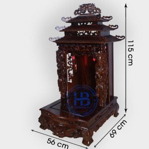 Bàn Thờ Thần Tài Gỗ Phay 56cm Đẹp Giá Rẻ ở Hà Nội | Cửa hàng Hiếu Bằng