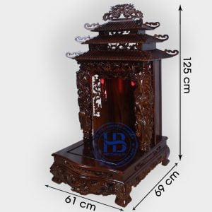 Bàn Thờ Thần Tài Gỗ Phay 61cm Đẹp Giá Rẻ ở Hà Nội | Cửa hàng Hiếu Bằng