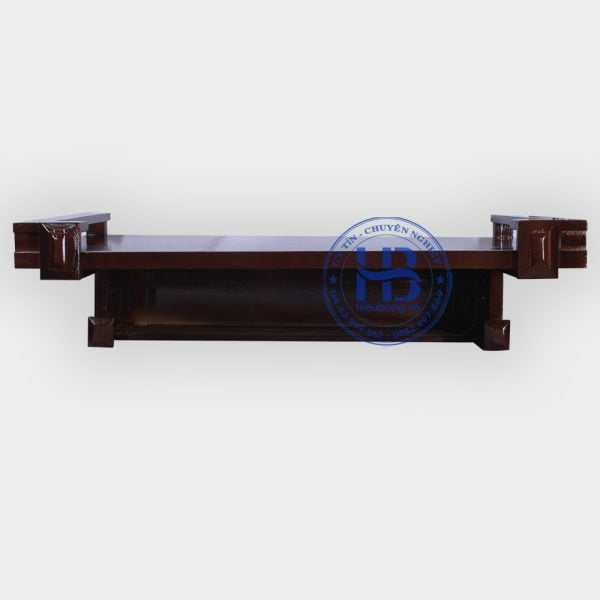 Bàn thờ treo tường gỗ sồi màu óc chó 81x48cm | Top 10 mẫu bàn thờ treo đẹp giá rẻ ở Hà Nội