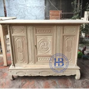 Tủ thờ gỗ Sồi đẹp giá rẻ ở Hà Nội | Mẫu Tủ thờ | Cửa hàng Hiếu Bằng