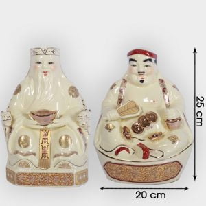 Cặp thần tài ông địa vàng 25cm đẹp giá tốt ở Hà Nội | Bộ đồ thờ thần tài đẹp