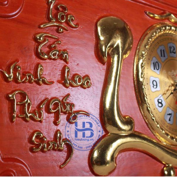 Tranh gỗ đồng hồ chữ Lộc đẹp giá rẻ ở Hà Nội