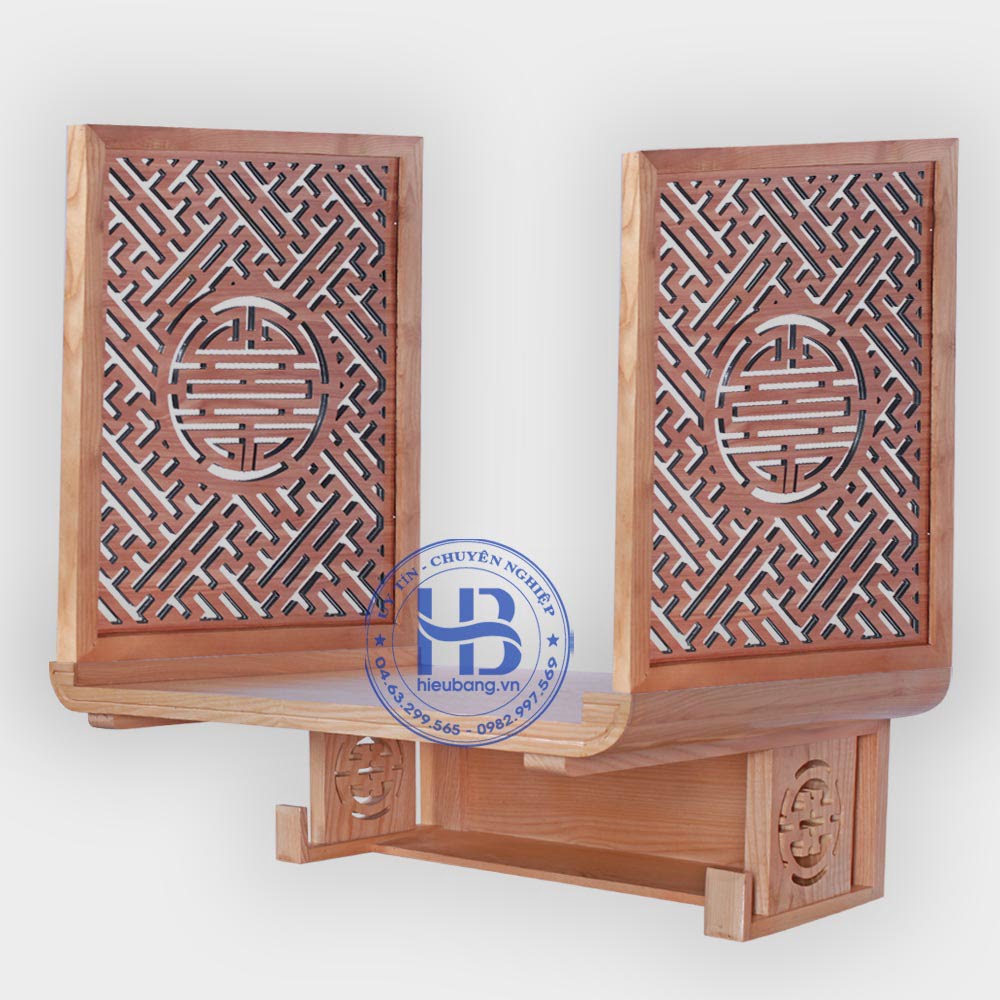 Vách ngăn bàn thờ treo gỗ sồi đẹp giá rẻ ở Hà Nội | Hiếu Bằng