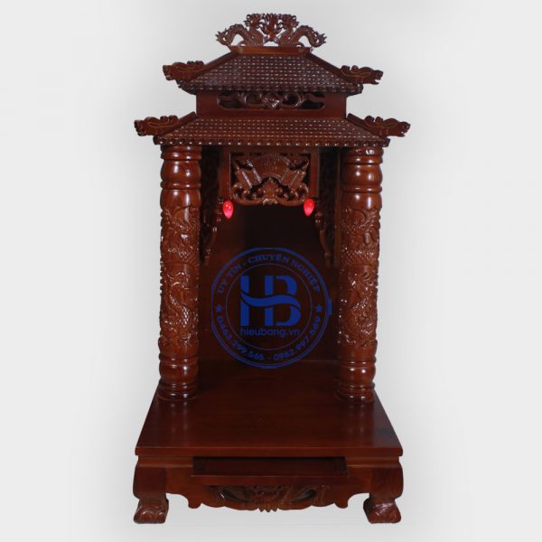 Bàn thờ thần tài 8 mái gỗ xoan đẹp giá rẻ ở Hà Nội