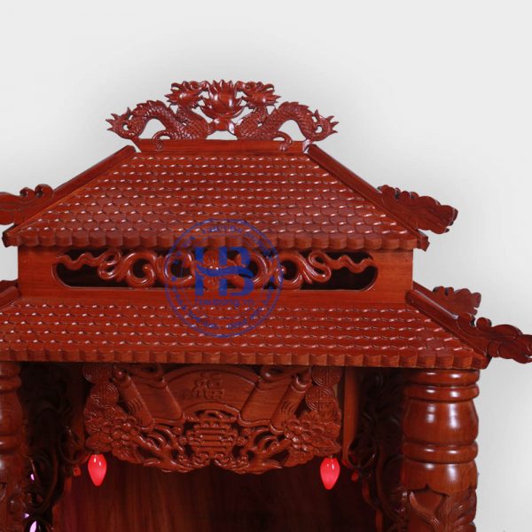 Bàn thờ thần tài gỗ Hương 8 mái cao cấp đẹp giá tốt ở Hà Nội