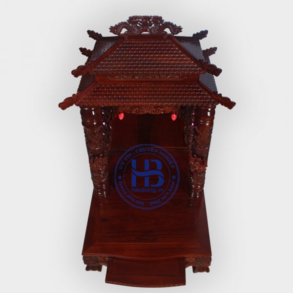 Bàn thờ thần tài gỗ Gụ 8 mái đẹp giá rẻ tại Hà Nội