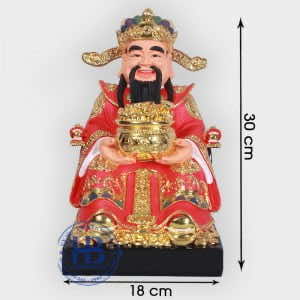 Ông Thần Tài Phát Lộc Màu Đỏ 30cm Cao Cấp Đẹp Giá Rẻ ở Hà Nội