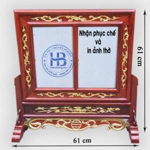 Khung Ảnh Thờ Đôi Đẹp Dát Vàng 20x30cm tại Hà Nội