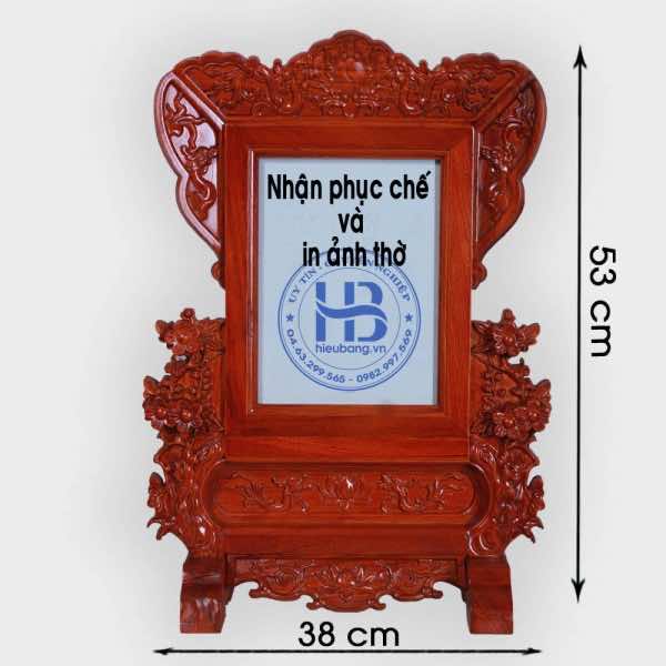 Khung Ảnh Thờ 18x24cm Đục Hoa Mai cao Cấp đẹp ở Hà Nội