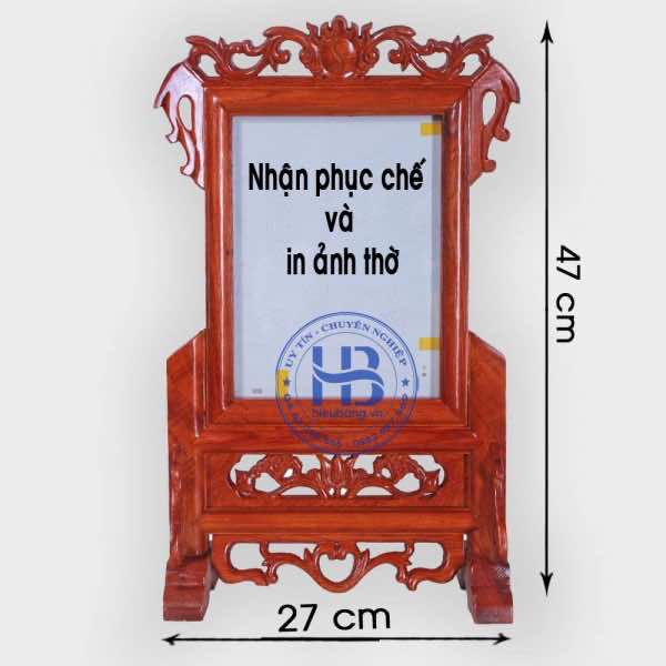 Khung ảnh thờ gỗ Hương 18x24cm đẹp giá rẻ ở Hà Nội