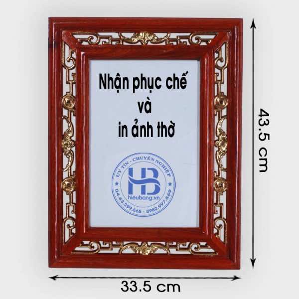 Khung Ảnh Thờ Kép Treo Gỗ Hương 20x30cm Dát Vàng Cao Cấp Đẹp Giá Tốt ở Hà Nội