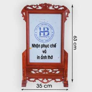 Khung ảnh thờ gỗ Hương 25x38cm Đẹp giá rẻ ở Hà Nội