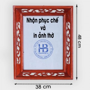 Khung ảnh thờ kép treo gỗ Hương 25x35cm đẹp giá rẻ Hà Nội