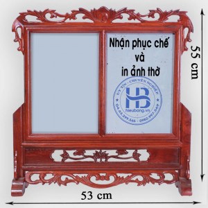 Khung Ảnh Thờ Đôi Gỗ Hương 20x30cm Đẹp Giá Rẻ ở Hà Nội