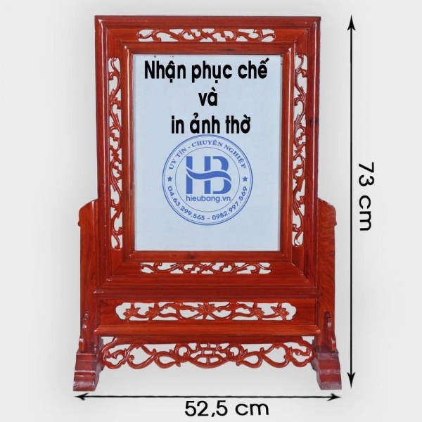 Khung ảnh thờ Kép gỗ Hương 30x40cm đẹp ở Hà Nội