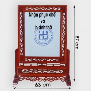 Khung ảnh thờ Kép gỗ Hương 40x50cm đẹp ở Hà Nội