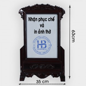 Khung Ảnh Thờ Gỗ Hương Màu Giả Cổ 25x38cm Cao Cấp Đẹp Giá Tốt ở Hà Nội