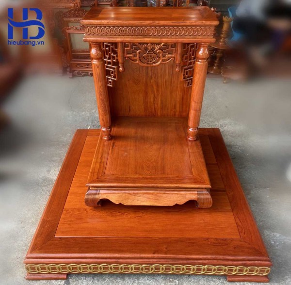 Bộ Bàn Thờ Thần Tài Hiện Đại Đục Rơi Tiền bằng gỗ đẹp giá tốt tại Hà Nội