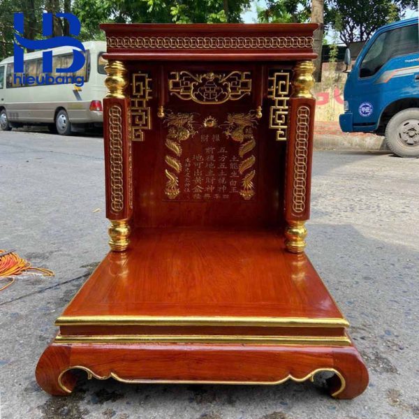 Bàn thờ thần tài hiện đại gỗ Hương 56, 61, 69, 81cm cao cấp tại Hà Nội