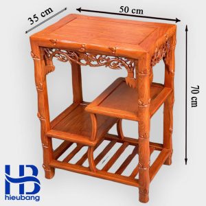 Đôn Trúc Gỗ Hương 30x50cm, cao 70cm hàng đẹp ở Hà Nội